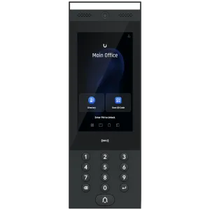 Ubiquiti UA-Intercom indoor/outdoor intercom terminal for managing residential and commercial building entry requests