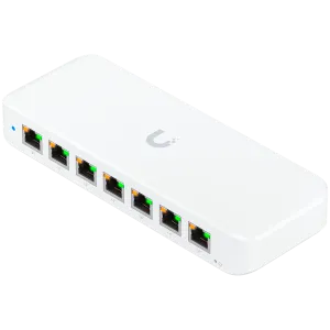 Ubiquiti USW-Ultra-60W Layer 2, 8-port GbE PoE switch: 7x GbE PoE+ output ports, GbE port with optional PoE++ input