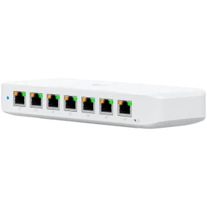 Ubiquiti USW-Ultra-60W Layer 2, 8-port GbE PoE switch: 7x GbE PoE+ output ports, GbE port with optional PoE++ input