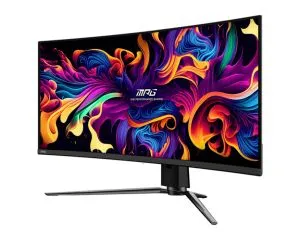 Монитор MSI MPG 341CQPX QD-OLED, 34.18", 0.03ms, 240Hz, 3440x1440(UWQHD), 21:9, CURVE 1800R, AR, FreeSync Premium Pro, CLEARMR 13000, HDR True Black 400, 1000 nits, 3000:1, DCR 150M:1, DP(1.4a), 2xHDMI 2.1, TypeC DP w/PD(98W), USB hub, Heigh Adj., Black, 