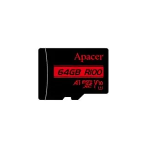 Apacer microSDXC 64GB UHS-I V10 A1, Adapter - AP64GMCSX10UB-R