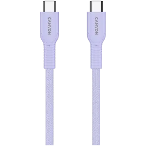 CANYON cable OnWire 60CL C-C 60W COLOR Braided 1m Purple