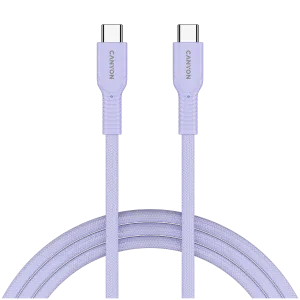 CANYON cable OnWire 60CL C-C 60W COLOR Braided 1m Purple