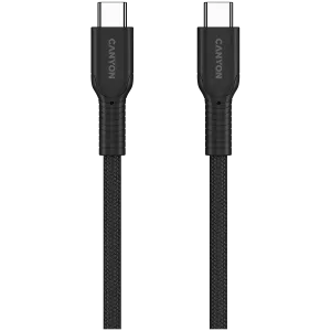 CANYON cable OnWire 60CL C-C 60W COLOR Braided 1m Black