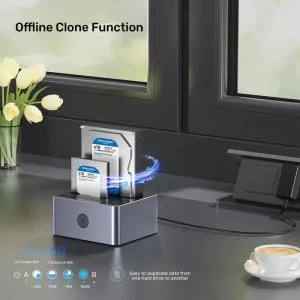 Unitek Storage - HDD Dock - 2 BAY - Y-3026GY01-EU