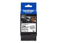 BROTHER P-Touch TZE-FX251 black on white 24mm