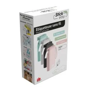 Етикетен мини принтер STICK EASY UP21, безжичен монохромен , бял