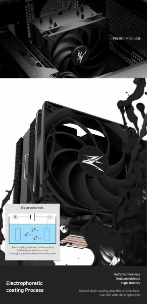 Cooler procesor Zalman Cooler CPU CNPS10X PERFORMA BLACK