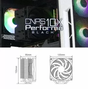 Cooler procesor Zalman Cooler CPU CNPS10X PERFORMA BLACK