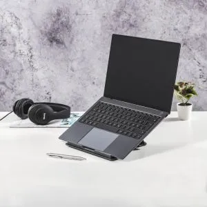 Hama "Metal" Laptop Stand, 4-stage Tilt, Folding, up to 40 cm (15.6"), grey
