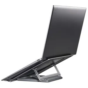 Hama "Metal" Laptop Stand, 4-stage Tilt, Folding, up to 40 cm (15.6"), grey
