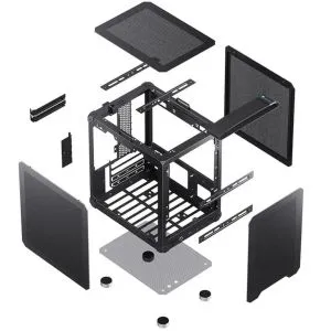Кутия Jonsbo C6 Mesh, mATX, Black