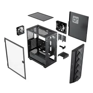 Gamemax Case EATX - Diamond COC Black - Addressable RGB