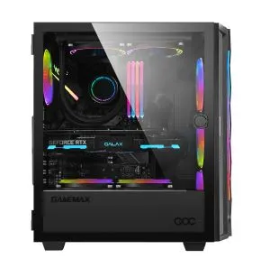 Gamemax Case EATX - Diamond COC Black - Addressable RGB
