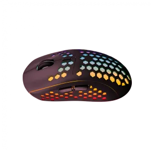 Canyon 7keys Gaming 2.4G wireless mouse, KA8 sensor, DPI up to 1600, rubber coating on panel, Huano 1million switch, 45cm PVC cable, ABS material. 400mAh battery, size: 125.8*63.7*41mm, weight: 95g, Black