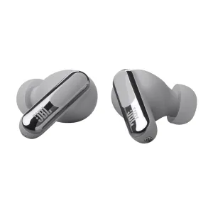 Блутут слушалки-тапи JBL Live Beam 3 - Сребрист