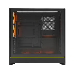 Montech Case ATX - HS01 PRO (W) - 5 x 120 mm ARGB Fans, USB-C, Black
