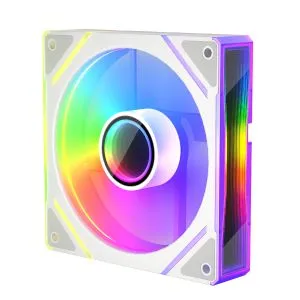 1stPlayer Fan 120mm FC7R-WH - Infinity Mirror ARGB, REVERSE - White