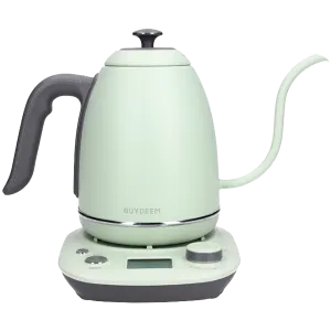 BUYDEEM Electric Gooseneck Coffee Kettle, model K821, color Cozy Greenish EU