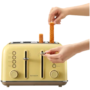 BUYDEEM 4 Slice Toaster, model DT640E, color Mellow Yellow, EU