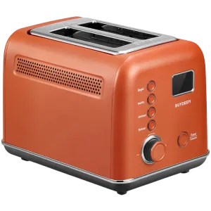 BUYDEEM 2 Slice Automatic Metal Toaster, model DT730E, color Koi Red, EU