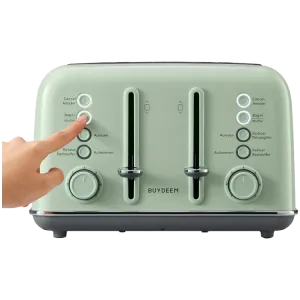 BUYDEEM 4 Slice Toaster, model DT640E, color Cozy Greenish, EU