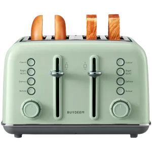 BUYDEEM 4 Slice Toaster, model DT640E, color Cozy Greenish, EU