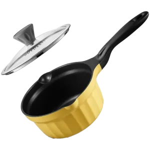 BUYDEEM Cast Aluminum Nonstick Multi  function pot, model SP182, color Mellow Yellow