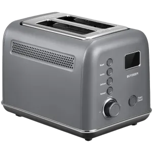 BUYDEEM 2 Slice Automatic Metal Toaster, model DT730E, color Ink Grey, EU