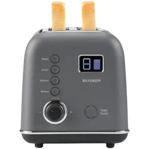 BUYDEEM 2 Slice Automatic Metal Toaster, model DT730E, color Ink Grey, EU