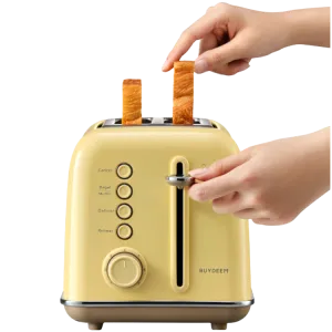 BUYDEEM 2 Slice Toaster, model DT620E, color Mellow Yellow, EU