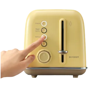 BUYDEEM 2 Slice Toaster, model DT620E, color Mellow Yellow, EU