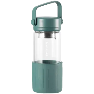 BUYDEEM Glass Tea Bottle, model DG42, color Cozy Greenish