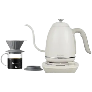 BUYDEEM Electric Gooseneck Coffee Kettle, model K821, color Oat White EU