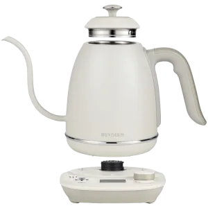 BUYDEEM Electric Gooseneck Coffee Kettle, model K821, color Oat White EU