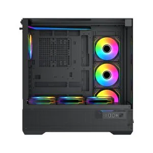 Xigmatek Case EATX - Vision - 7 ARGB Fans, LCD Display Panel, Smart Fan Control