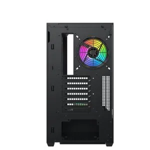 Xigmatek Case EATX - Vision - 7 ARGB Fans, LCD Display Panel, Smart Fan Control