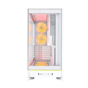 Montech Case ATX - HS02 PRO (W) - 5 x 120 mm ARGB Fans, USB-C, Black