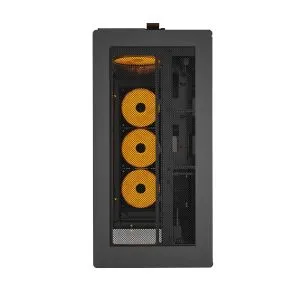 Montech Case ATX - HS02 PRO (B) - 5 x 120 mm ARGB Fans, USB-C, Black