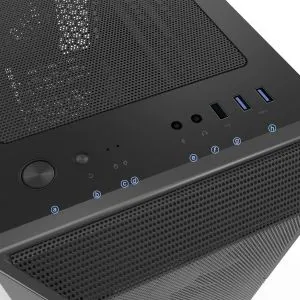 Zalman кутия Case ATX - i3 NEO ARGB Black - Mesh, aRGB, Tempered Glass