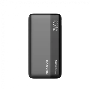 CANYON Power Bank PB-240, 25000mAh PD140W display power bank,Size160.0x82x27 mm Weight 508+-10g, Dark Grey