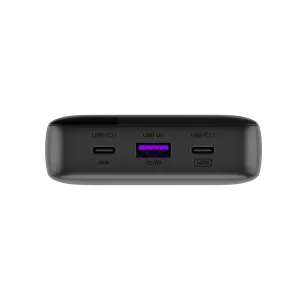 CANYON Power Bank PB-240, 25000mAh PD140W display power bank,Size160.0x82x27 mm Weight 508+-10g, Dark Grey