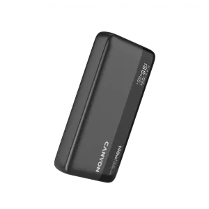 CANYON Power Bank PB-240, 25000mAh PD140W display power bank,Size160.0x82x27 mm Weight 508+-10g, Dark Grey