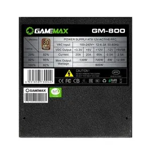 Gamemax захранване PSU 800W Bronze, Full Modular - GM-800