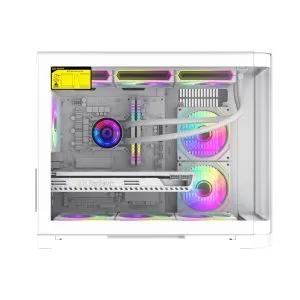 Gamemax Case mATX - HYPE-M White - 3 x 120 mm Addressable RGB fans