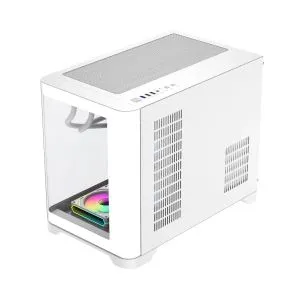 Gamemax Case mATX - HYPE-M White - 3 x 120 mm Addressable RGB fans
