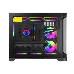 Gamemax Case mATX - HYPE-M Black - 3 x 120 mm Addressable RGB fans