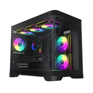 Gamemax Case mATX - HYPE-M Black - 3 x 120 mm Addressable RGB fans