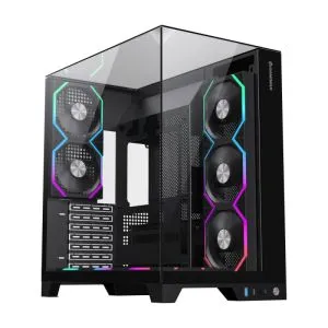Gamemax Case ATX - Infinity Pro Black - 5 x 120 mm Addressable RGB fans