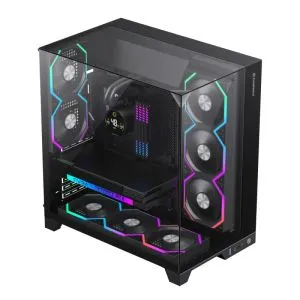 Gamemax Case ATX - Infinity Pro Black - 5 x 120 mm Addressable RGB fans